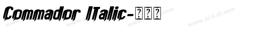 Commador Italic字体转换